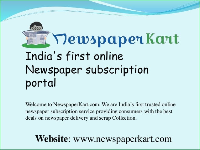 newspaper subscription deals india